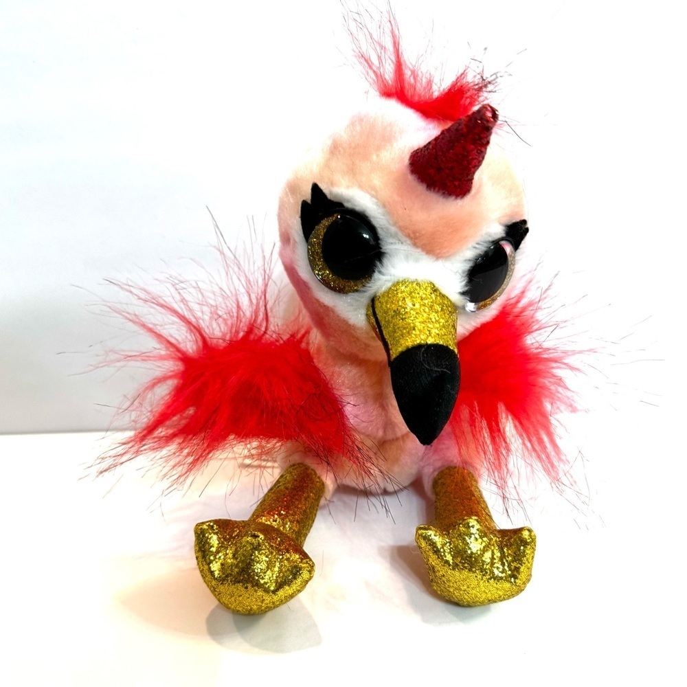 Zuru COCO SURPRISE Pink NEON UNICORN Flamingo BIRD “HOP" PLUSH/STUFFED ANIMAL